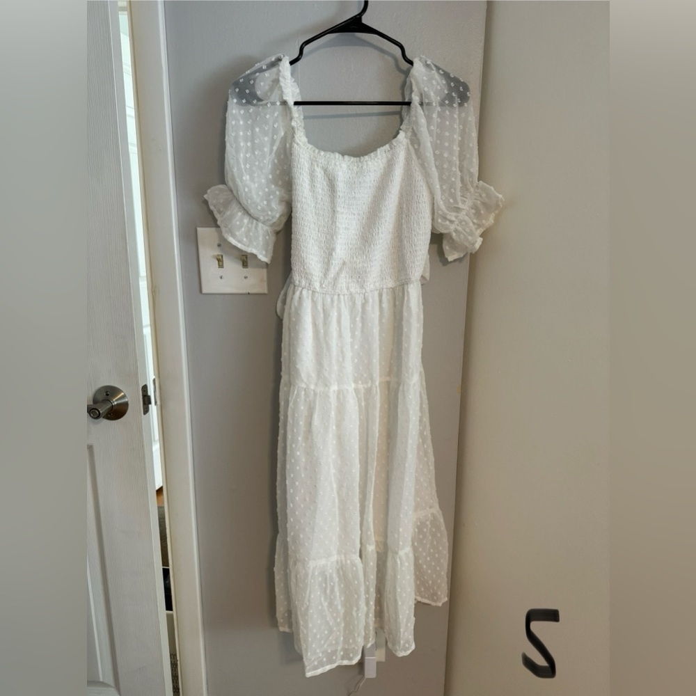 White midi dress!